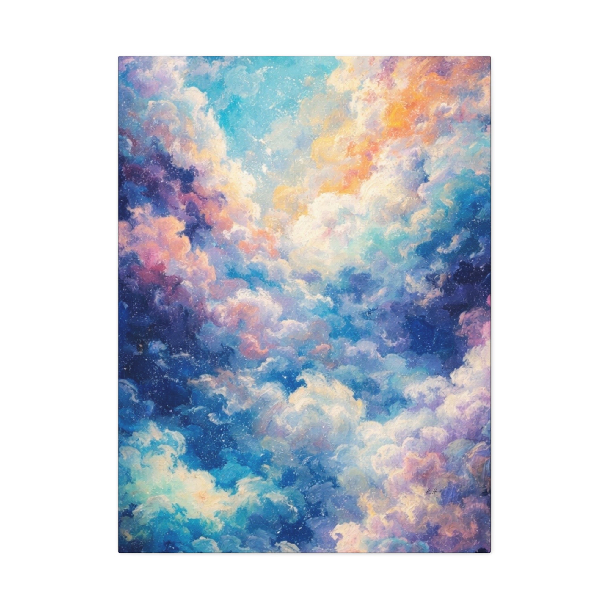 Colorful Clouds Abstract Wall Art Print