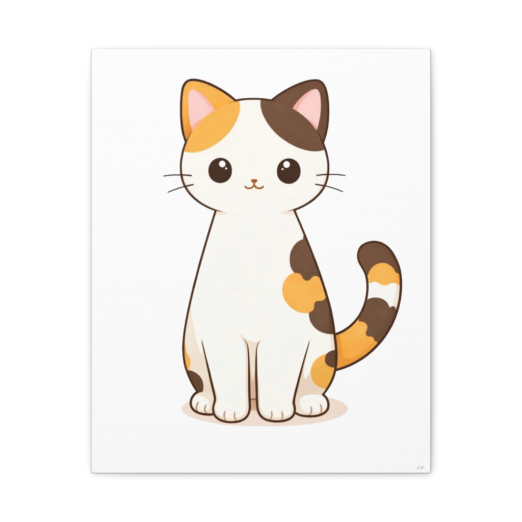 Cute Cat Canvas Wall Art Print