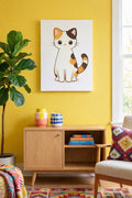 Cute Cat Canvas Wall Art Print