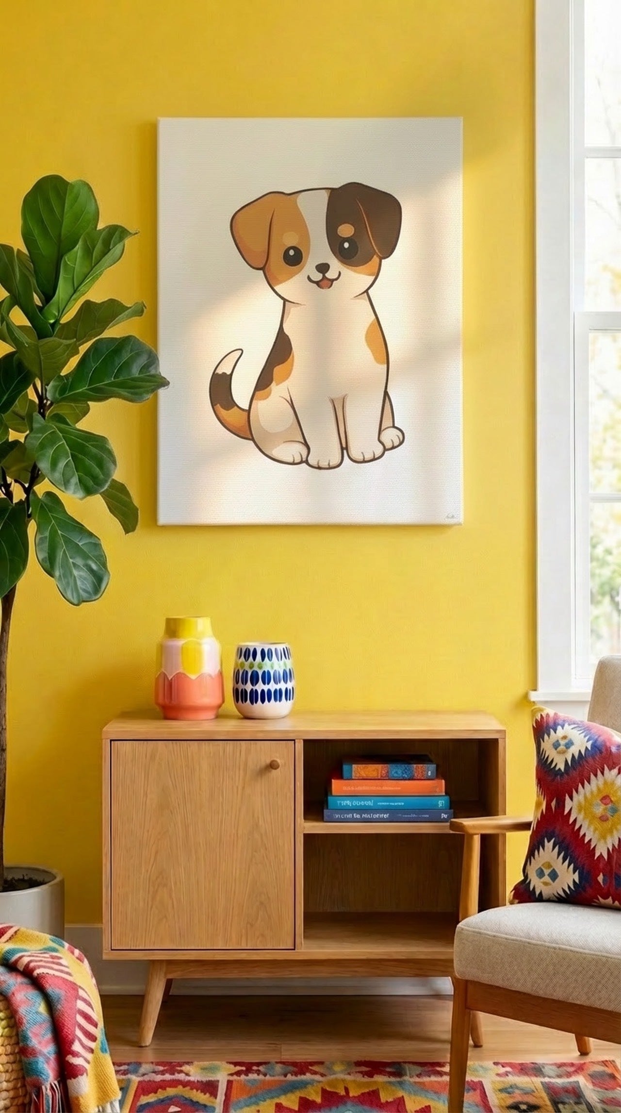 Cute Dog Wall Art Print