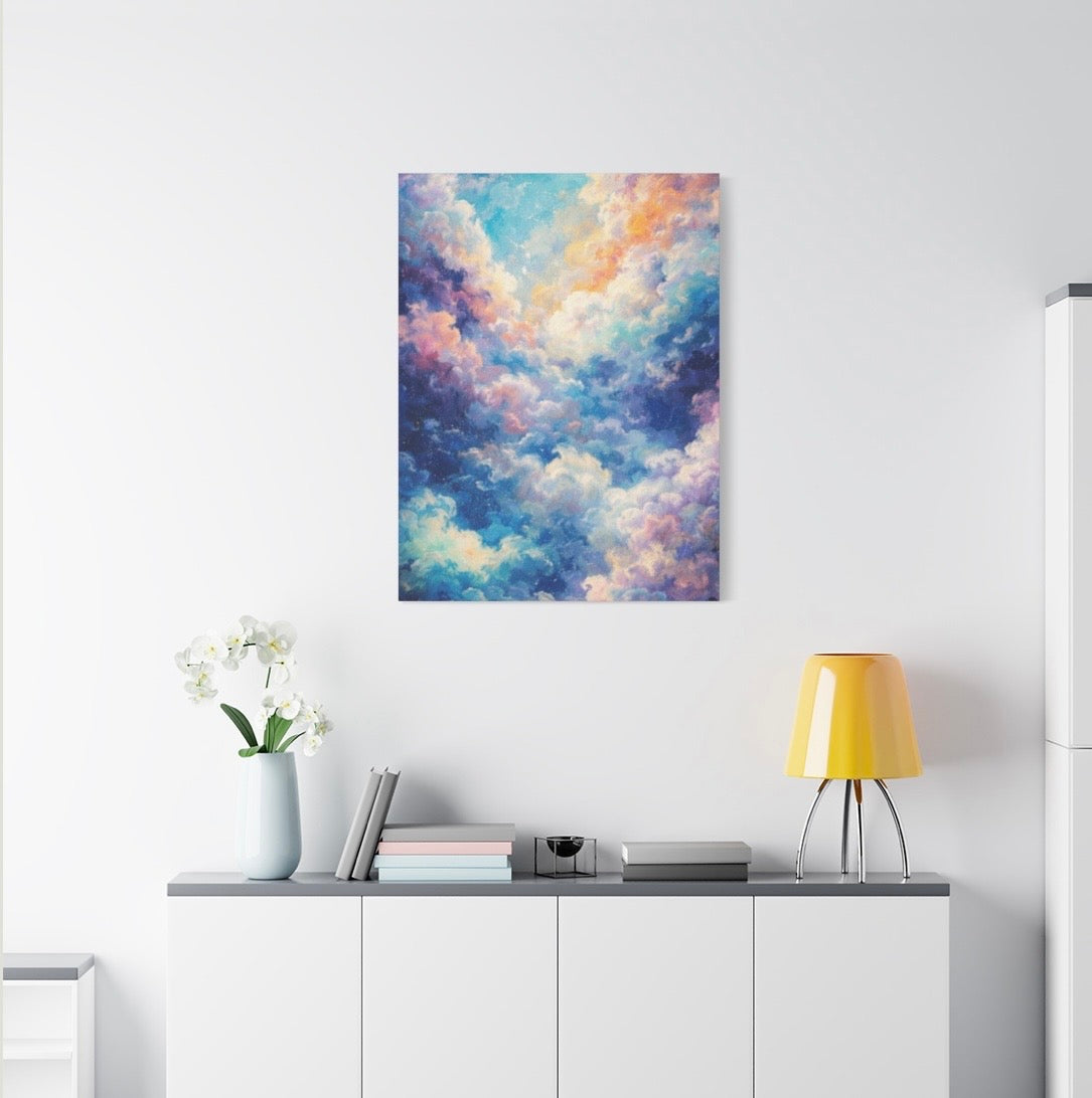 Colorful Clouds Abstract Wall Art Print