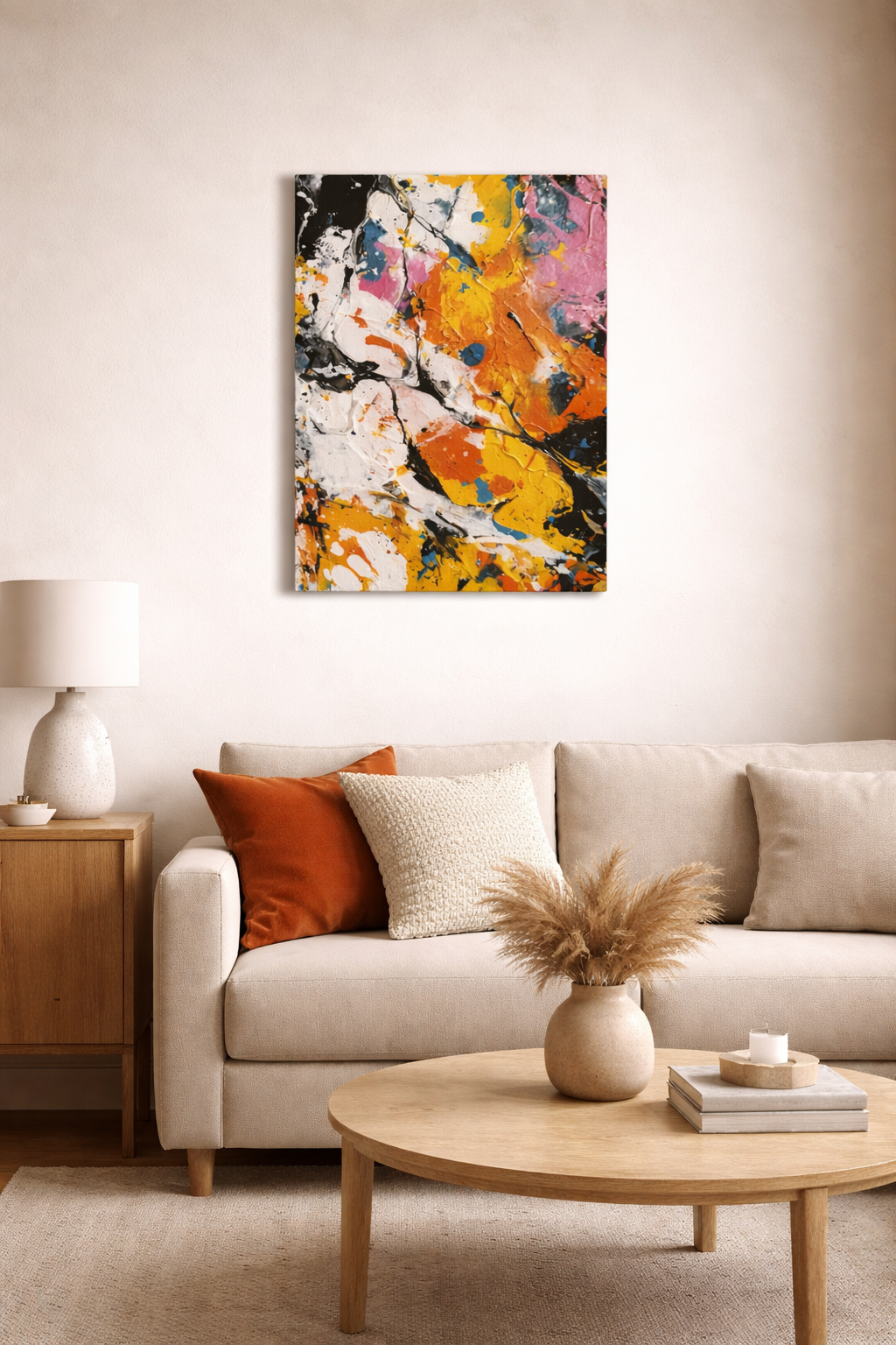 Sunburst Abstract Wall Art Print