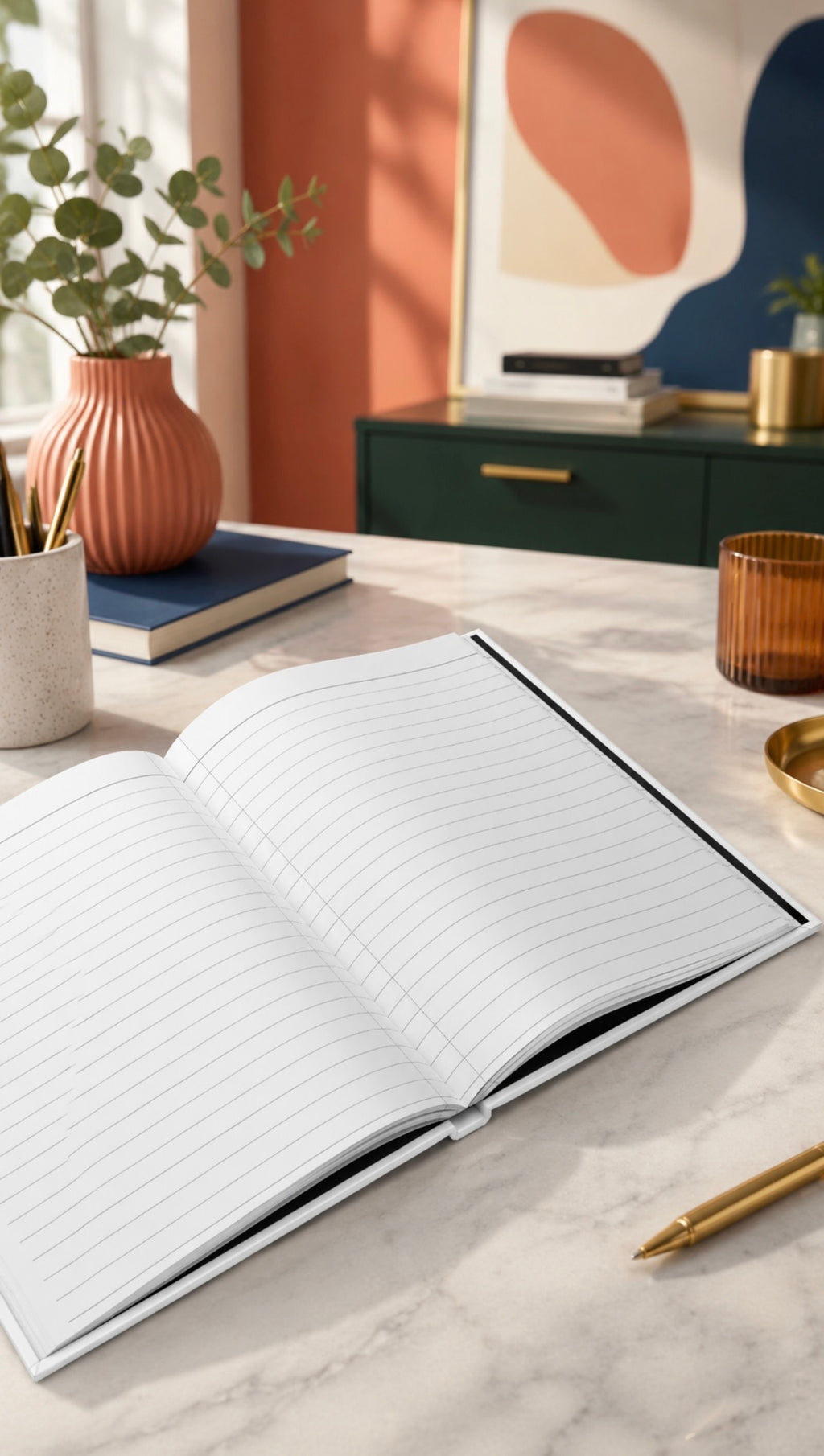 Galaxy Cat Hardcover Journal – Cosmic Cat Notebook