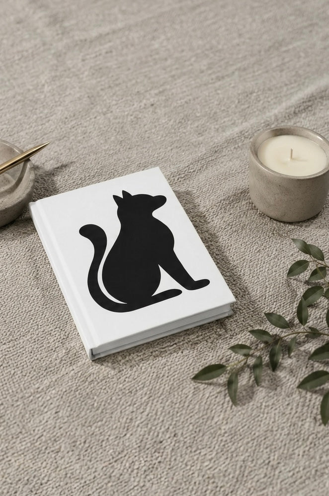 Black Cat Hardcover Journal