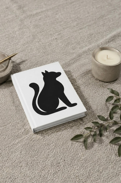 Black Cat Hardcover Journal