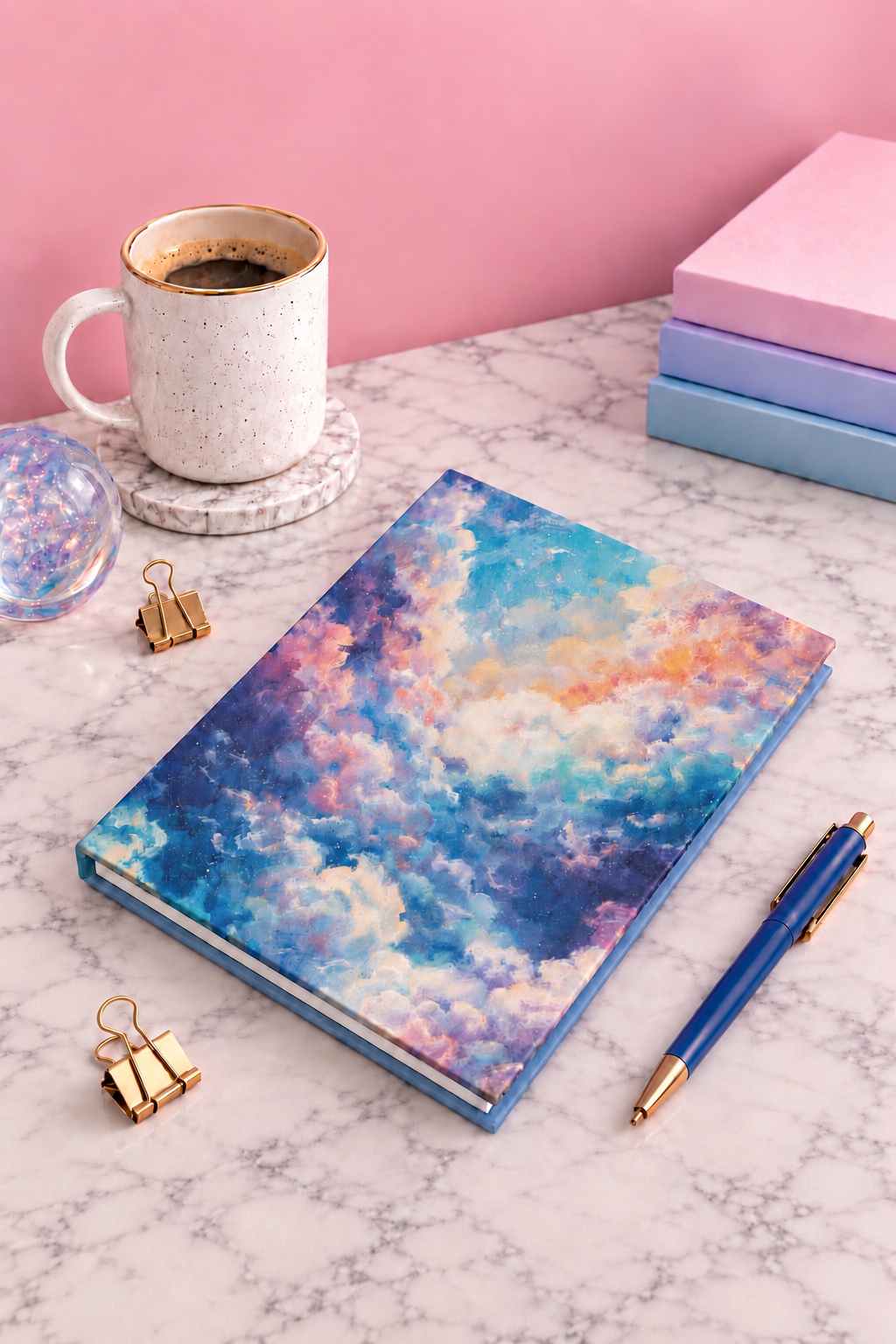 Colorful Clouds Hardcover Journal
