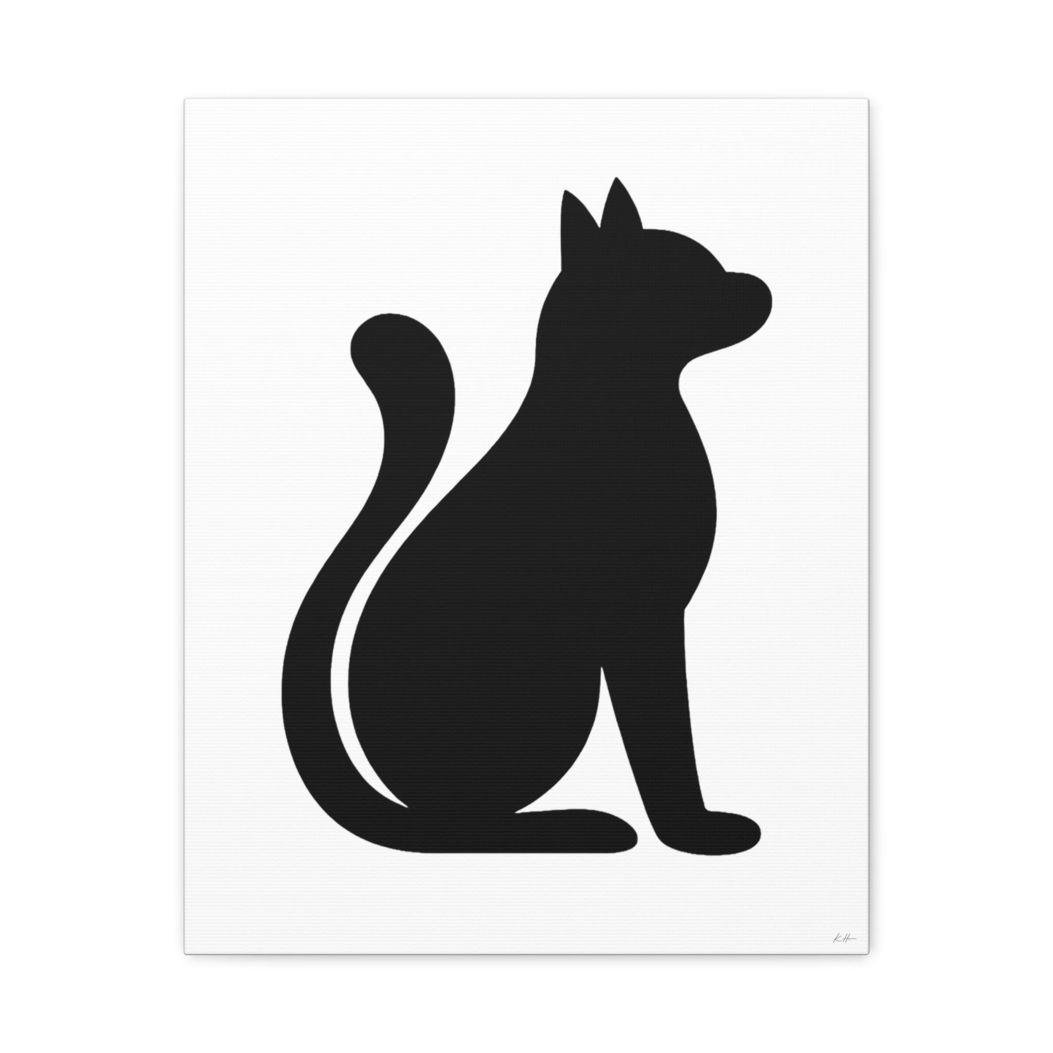Black and White Cat Wall Art