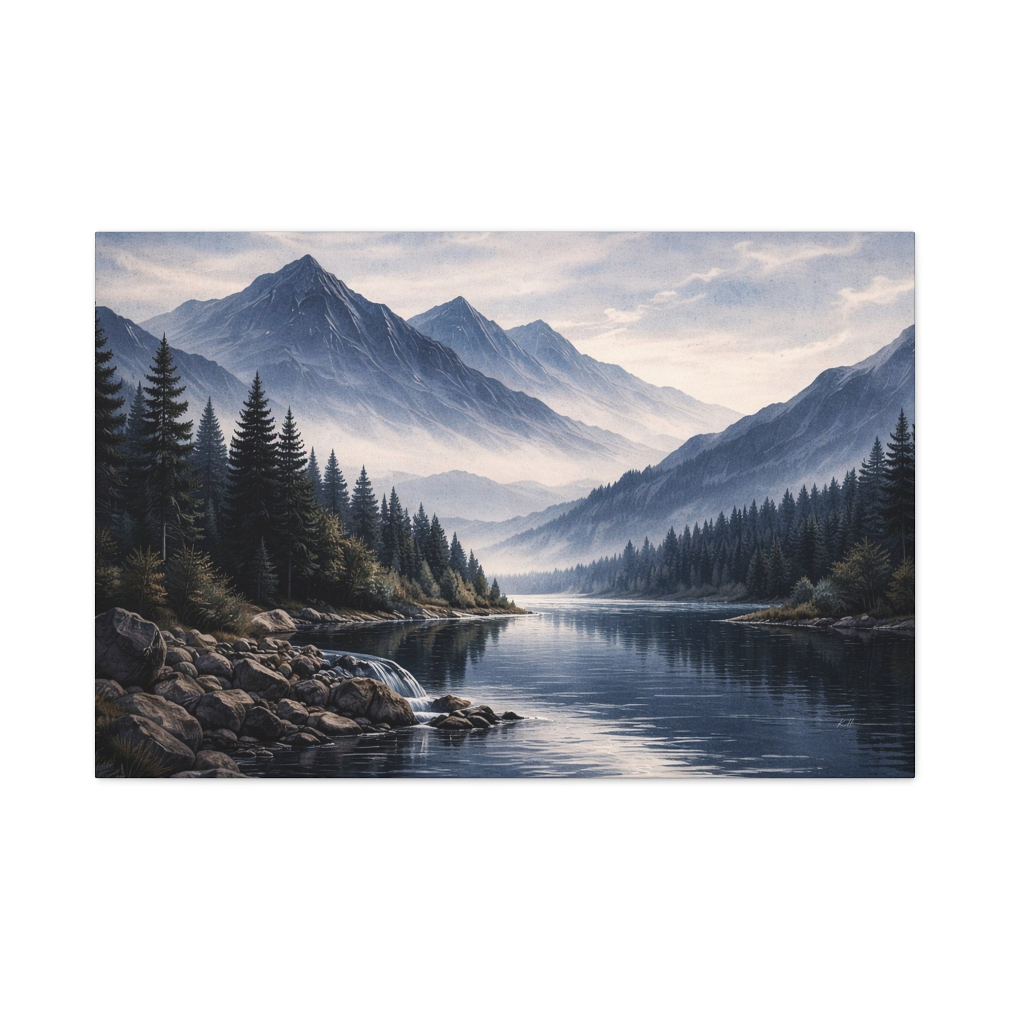 Mountain Landscape Wall Art Print